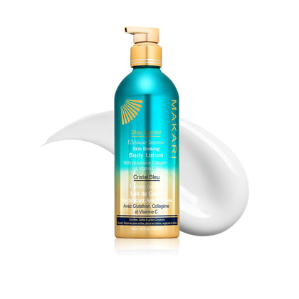 MAKARI Ultimate Intense Blue Crystal Body Lotion front view 16.8 oz