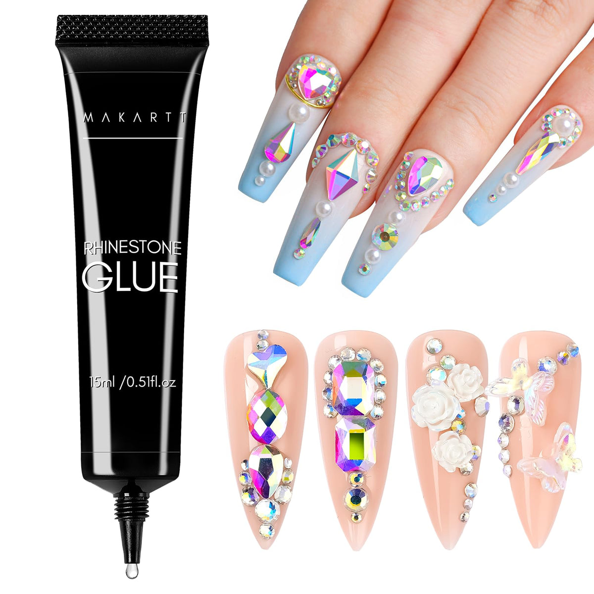 Makartt 15ml UV Rhinestone Glue Gel front view