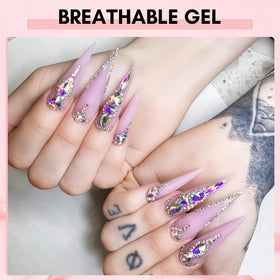 Makartt 15ml UV Rhinestone Glue Gel in use on nail art