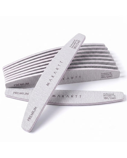 Makartt 180/240 grit nail files front view in packaging