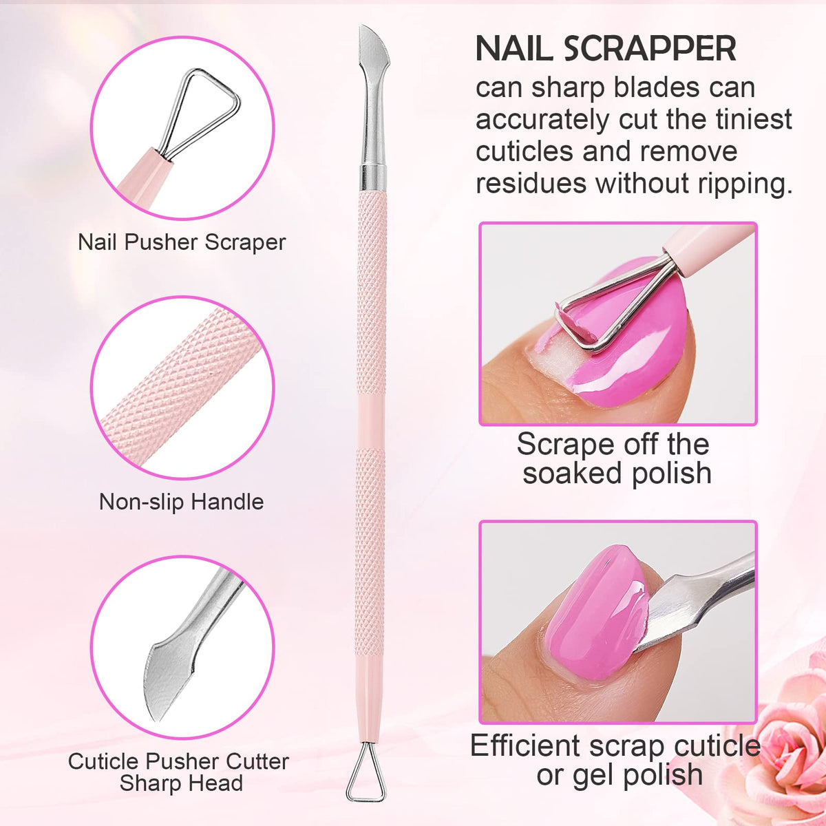 Makartt 3 Pcs Cuticle Nipper Set in protective case