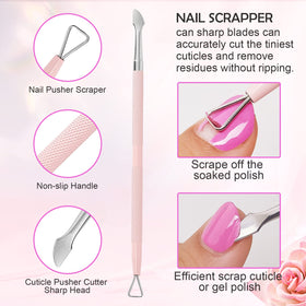 Makartt 3 Pcs Cuticle Nipper Set in protective case