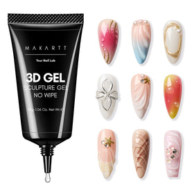 Makartt 3D Nail Gel 30g front view with precision tip