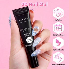 Makartt 3D Nail Gel application on nails