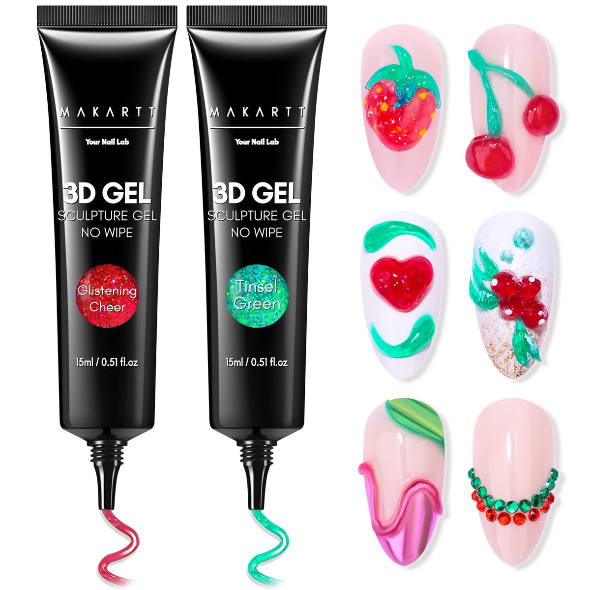 Makartt 3D Nail Gel Set packaging front view