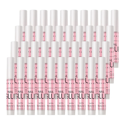 Makartt 40 Pcs Nail Glue clear tubes front view