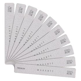 Makartt 80/80 grit nail files set of 10 with emery boards