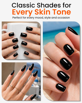Makartt Black Gel Nail Polish packaging display