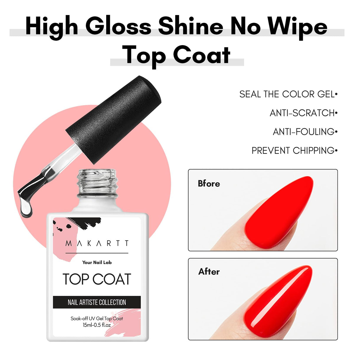 Makartt Builder Nail Gel application process