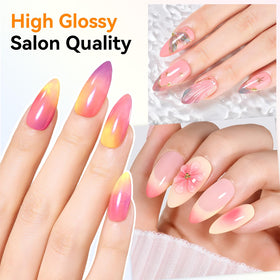 Makartt Builder Nail Gel Kit displayed with nail lamp
