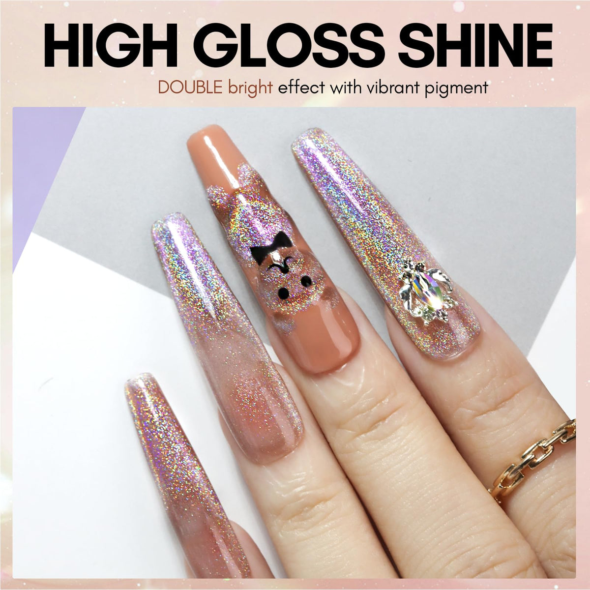 Makartt Cat Eye Gel Nail Polish Bronze Gaze bottle with cap