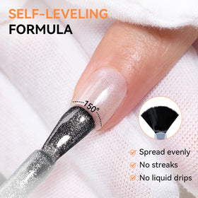 Makartt Cat Eye Glitter Gel Top Coat 15ML packaging details