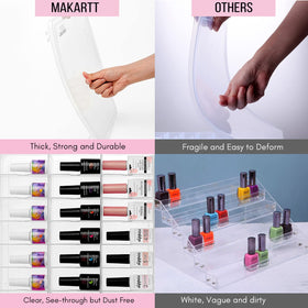 Makartt clear nail polish box on a countertop