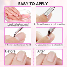 Makartt cuticle nipper being used on nails