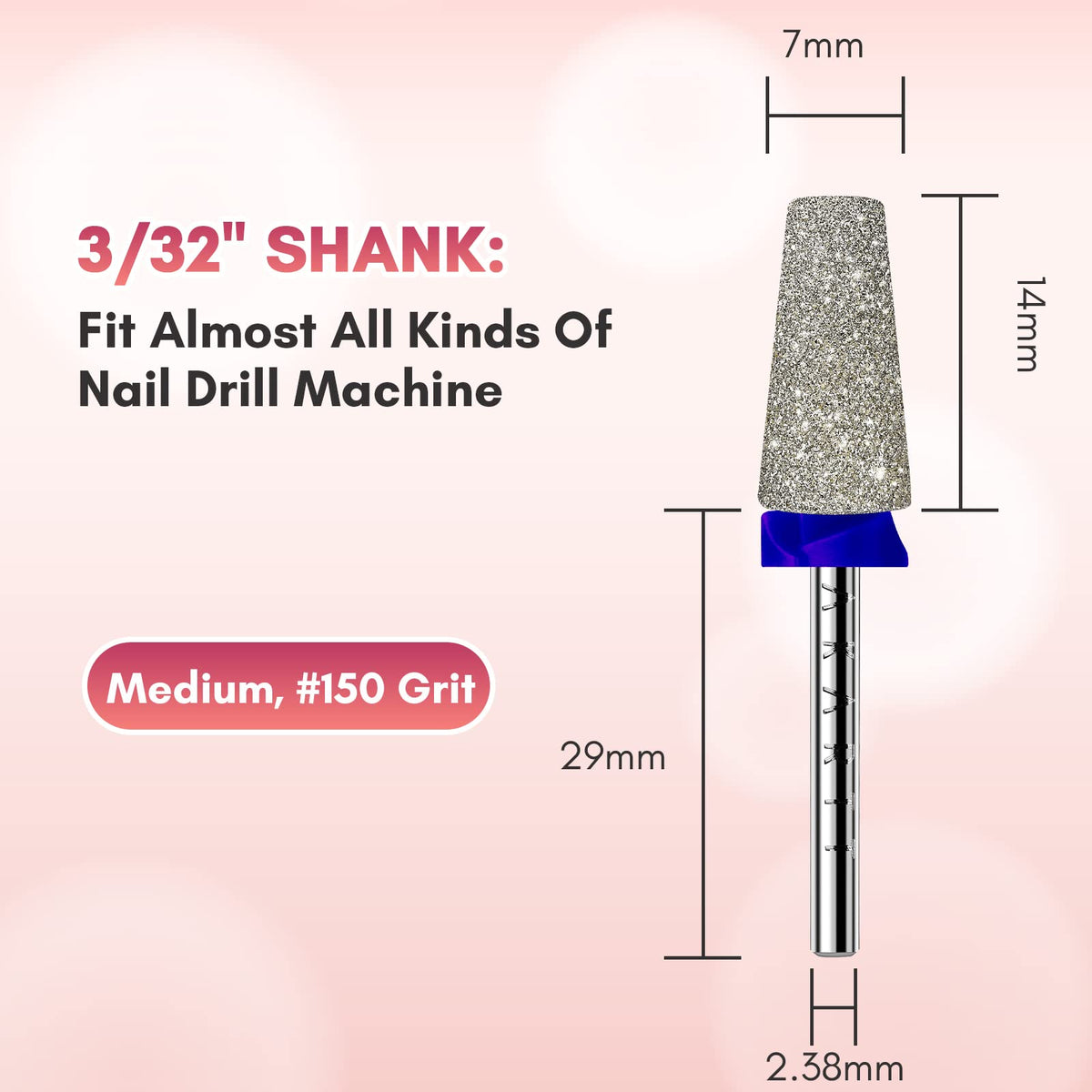 Makartt Electric Nail Drill Bit #150 on a nail care setup