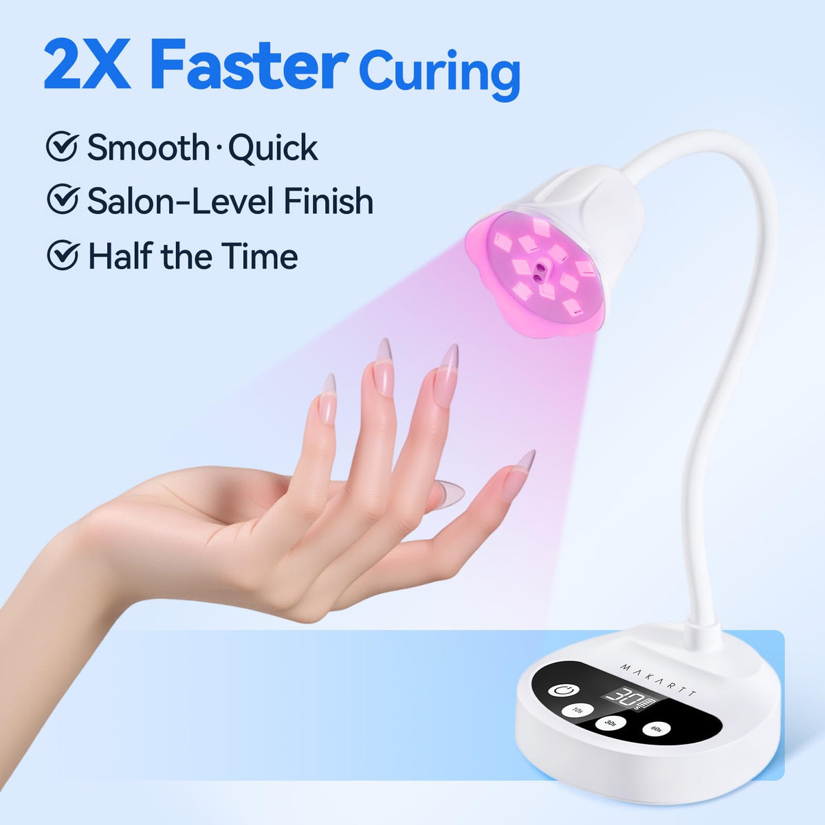 Makartt Flash UV LED Nail Lamp side view