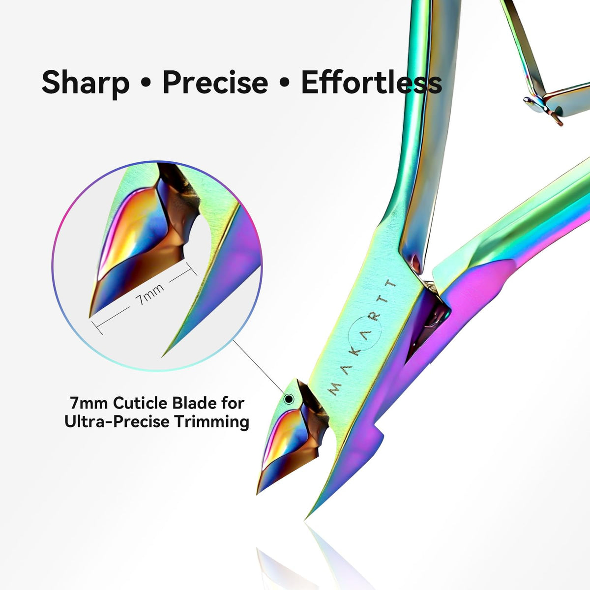 Makartt full jaw cuticle nipper close-up showing sharp blade