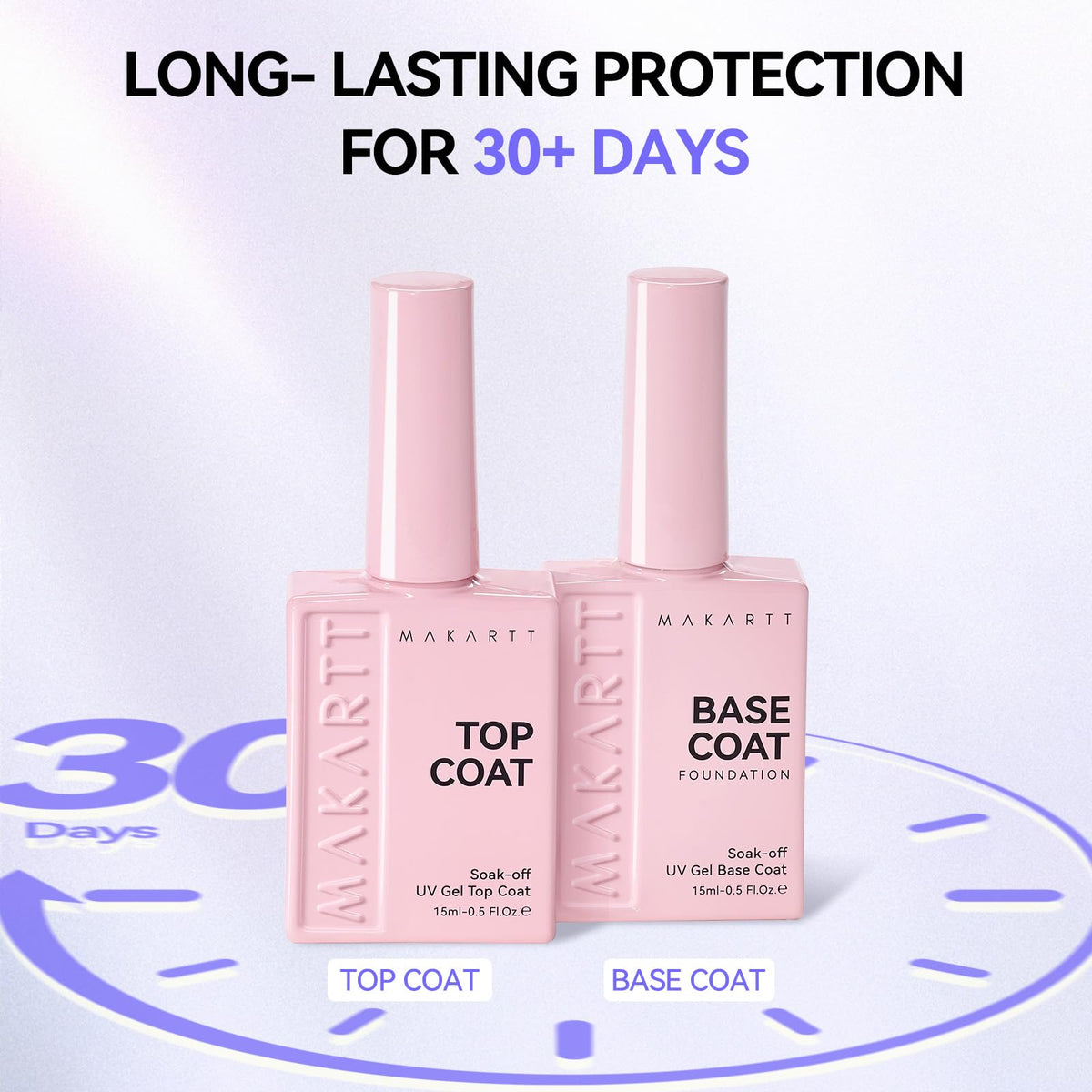 Makartt Gel Base Coat application on nails