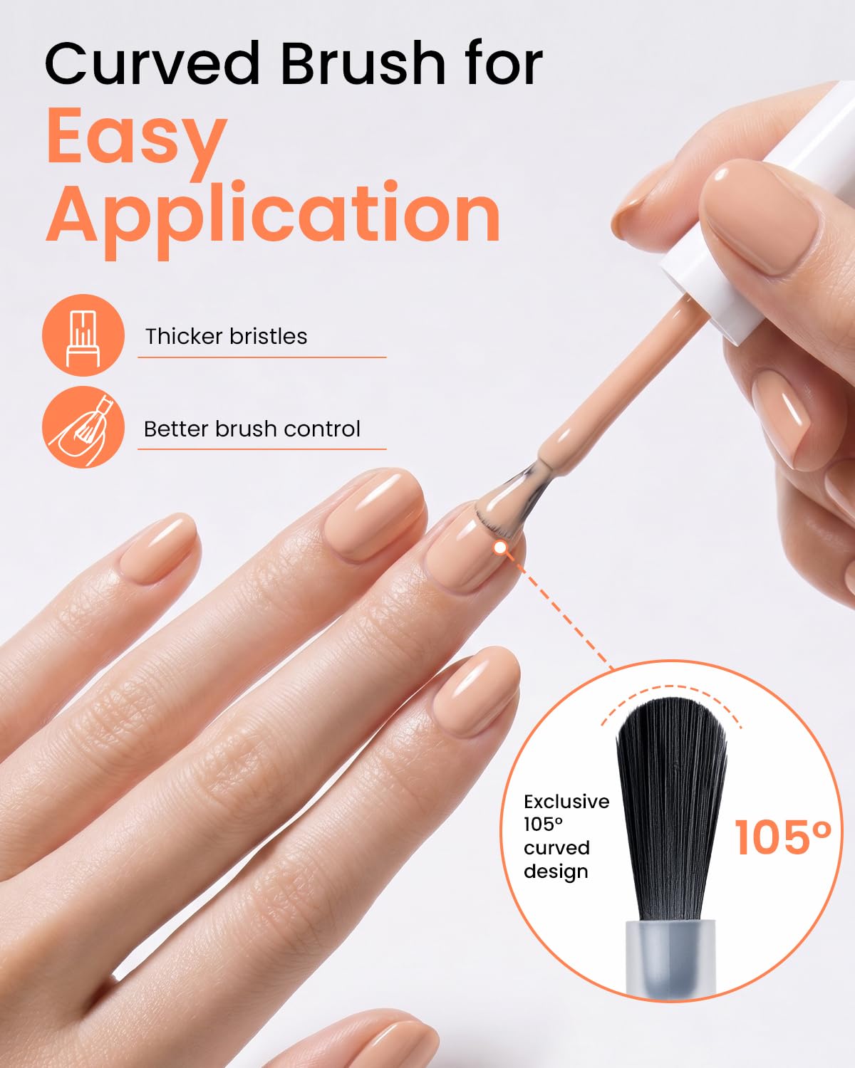 Makartt gel polish in nude shade with packaging