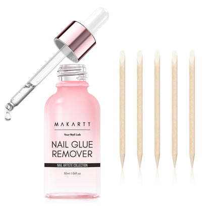 Makartt Gentle Press-On Nail Glue Remover 30ML bottle front view