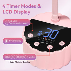 Makartt Gooseneck UV LED Nail Lamp with flower-shaped design