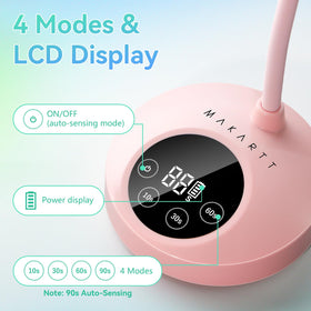 Makartt Gooseneck UV Nail Lamp portable for travel use