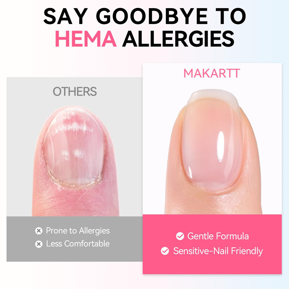Makartt Hema-Free Gel Base Coat 15ML application brush close-up