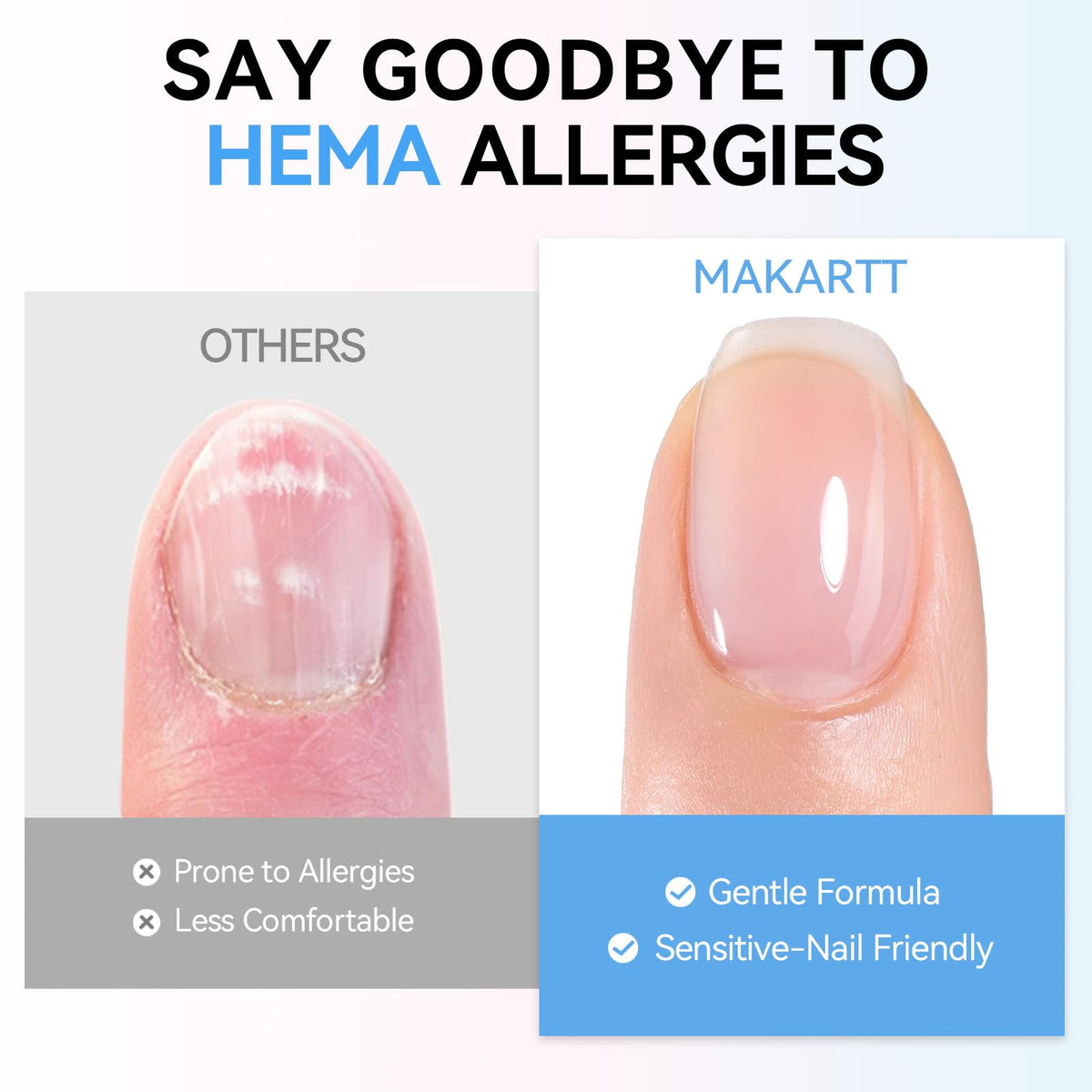 Makartt Hema-Free Gel Top Coat 15ml application brush