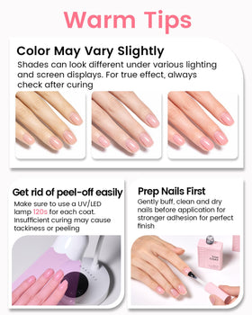 Makartt Jelly Pink Gel Polish on natural nails