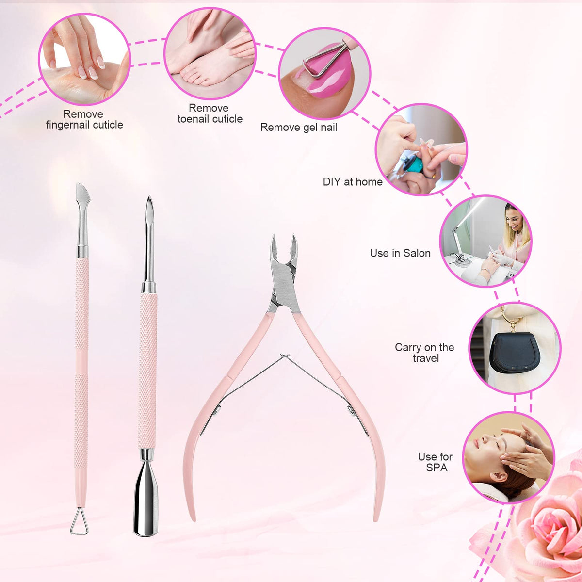Makartt manicure tools set with instructions