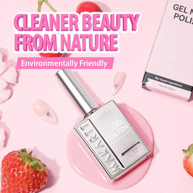 Makartt Milky Pink Gel Nail Polish in lifestyle setting