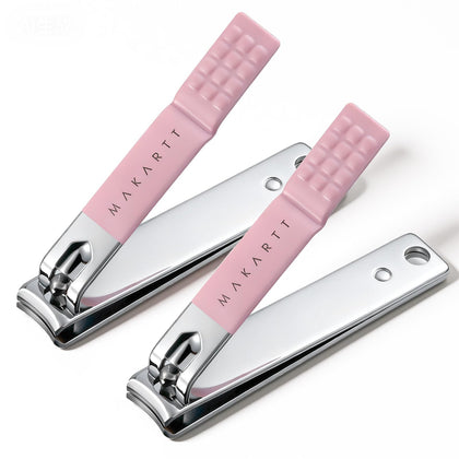 Makartt Nail Clipper Set front view with ergonomic handle