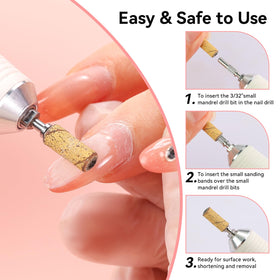 Makartt Nail Drill Bands 120 grit for prepping nails