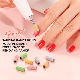 Makartt Nail Drill Bands 180 grit for smoothing natural nails