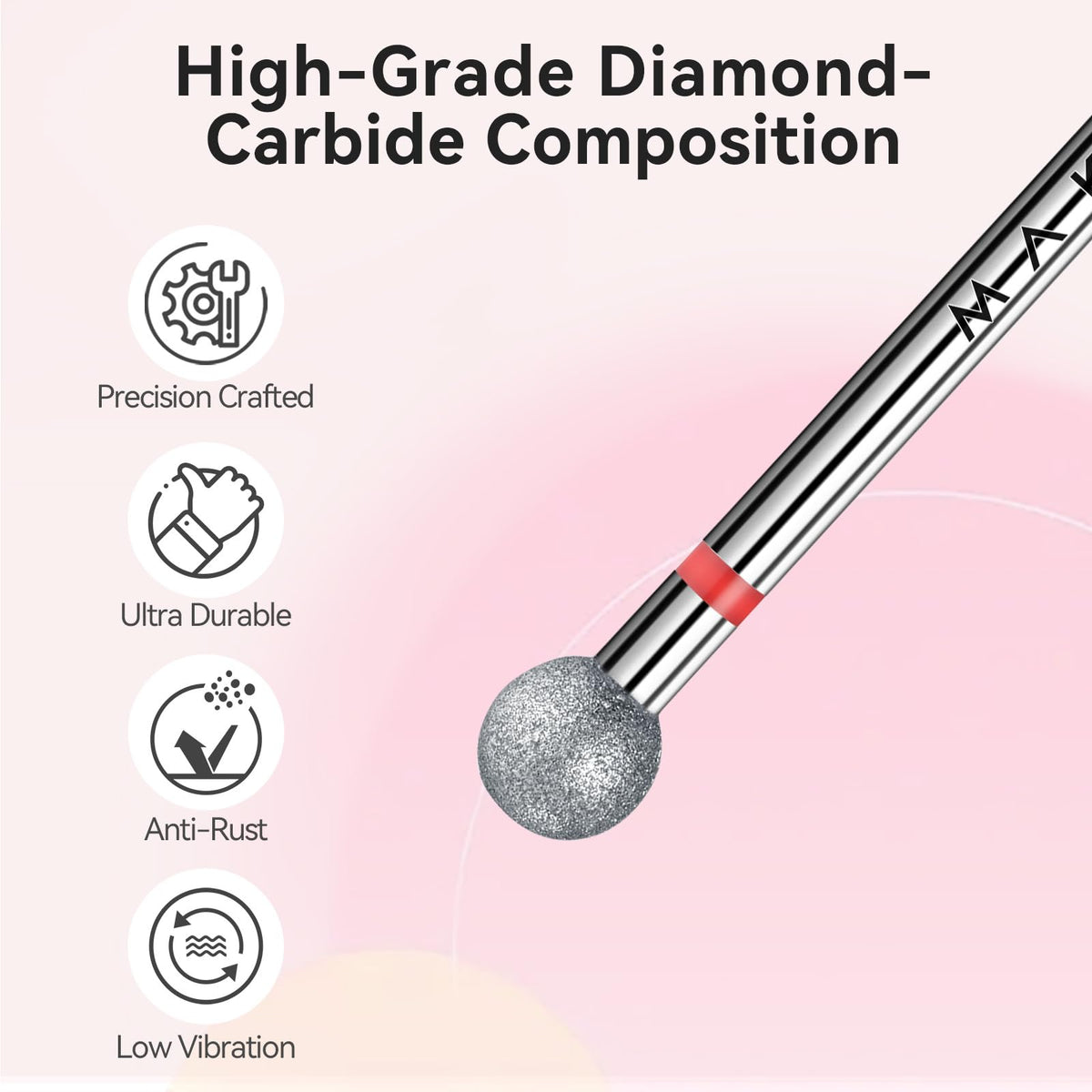 Makartt Nail Drill Bit demonstrating dual-rotation feature