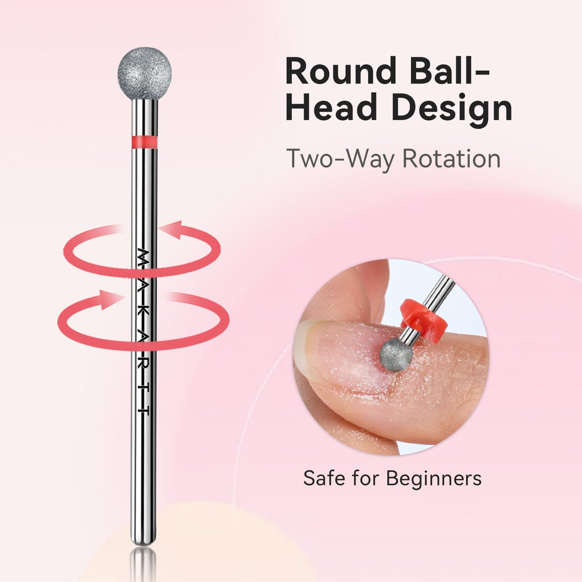 Makartt Nail Drill Bit on a nail care workstation