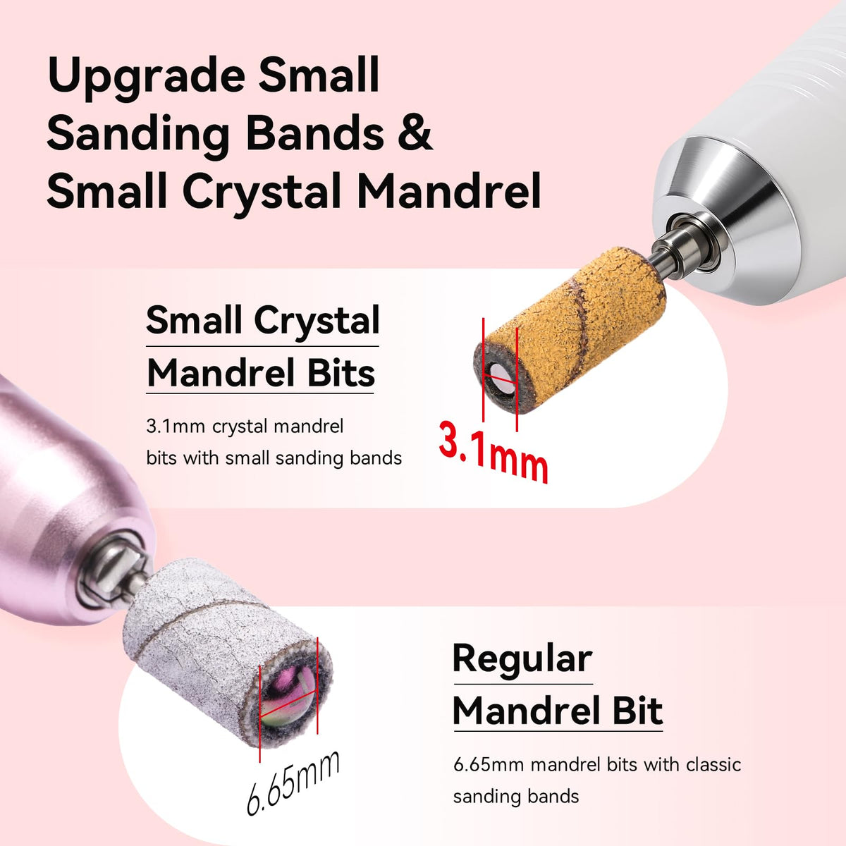 Makartt Nail Drill Mandrel included in the sanding bands set