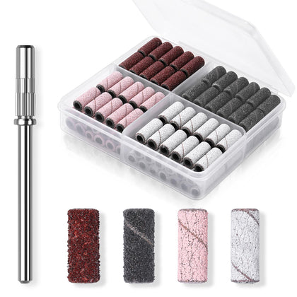 Makartt Nail Drill Sanding Bands Set 100Pcs in container