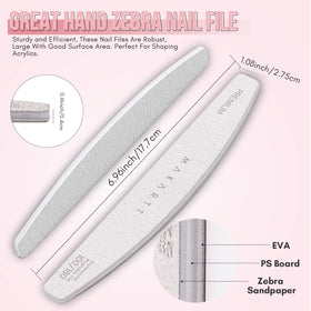 Makartt nail file in use on acrylic nails