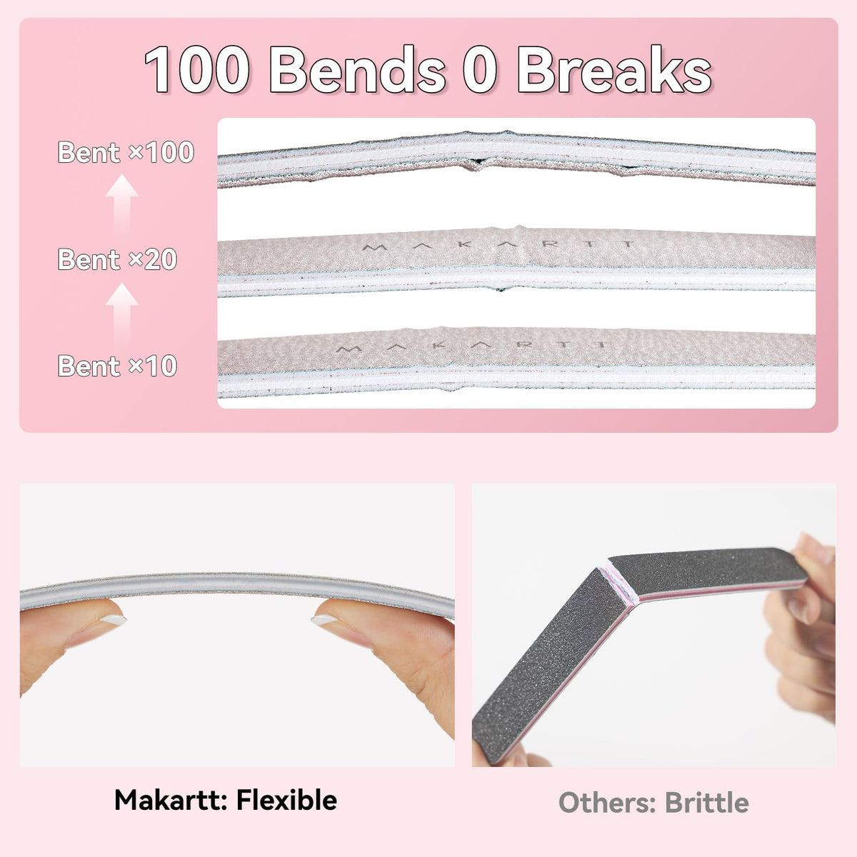 Makartt nail files in a neat arrangement for easy access