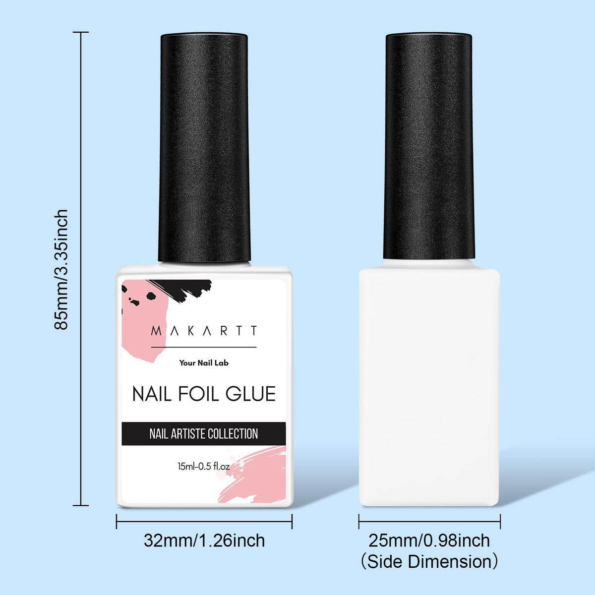 Makartt Nail Foil Glue Transfer Gel 15ML in a nail salon setting