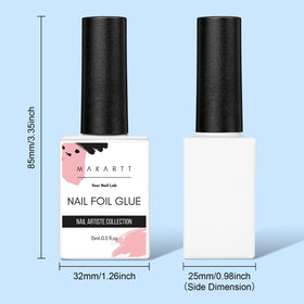 Makartt Nail Foil Glue Transfer Gel 15ML in a nail salon setting