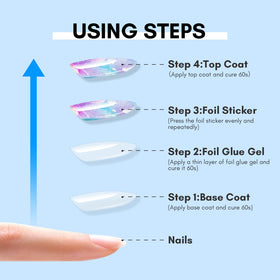 Makartt Nail Foil Glue Transfer Gel 15ML with nail art accessories
