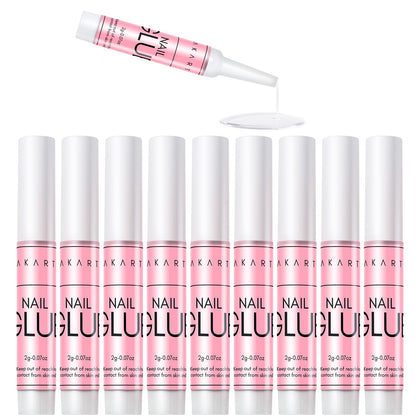 Makartt Nail Glue 10 x 2g tubes front view