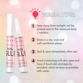 Makartt Nail Glue for broken nail repair demonstration