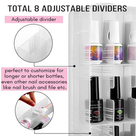 Makartt nail polish holder showing secure latches