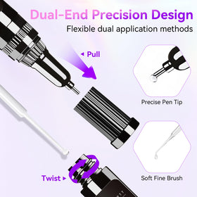 Makartt Nail Rhinestone Glue application on nails with gems