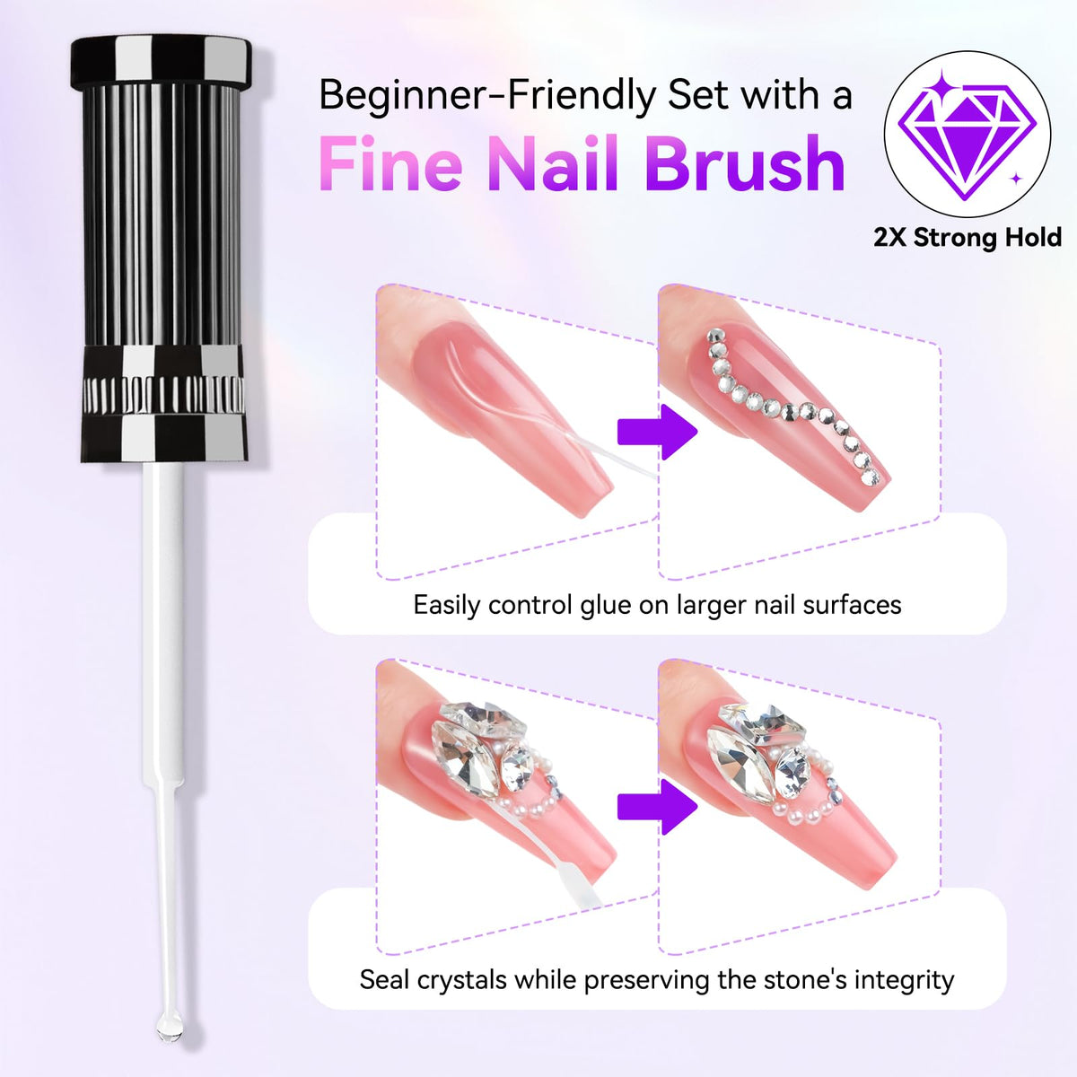 Makartt Nail Rhinestone Glue packaging with product details