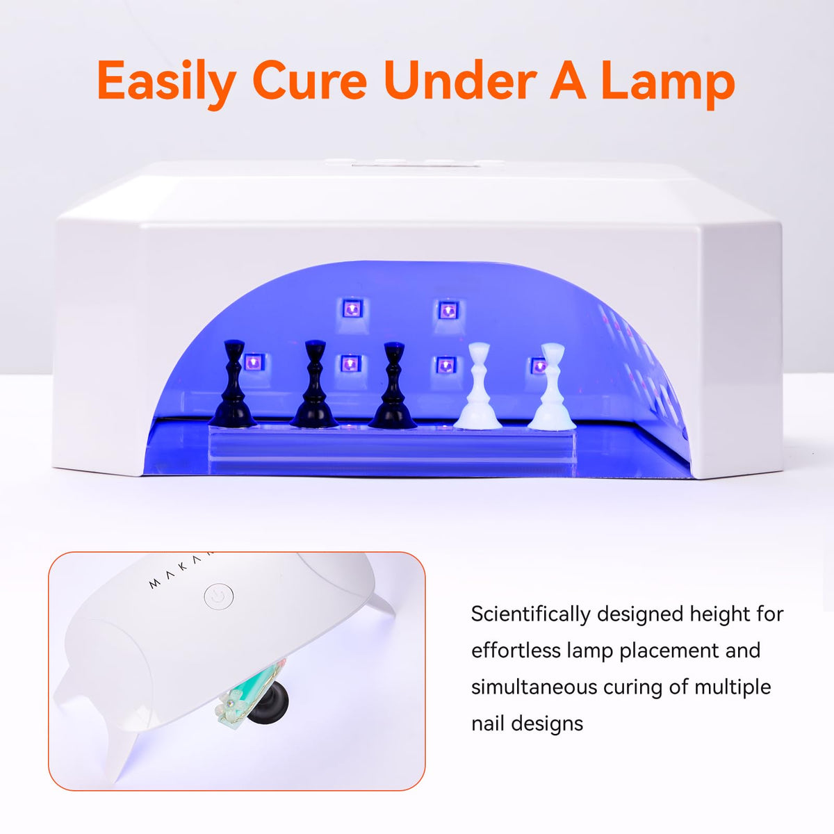 Makartt Press on Nails Stand with magnetic stability feature