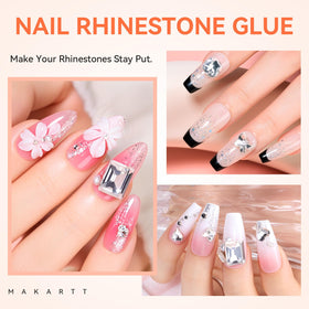 Makartt Rhinestone Glue Gel on nail art display